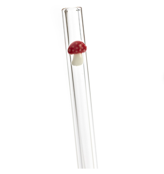 Accented Glass Straws