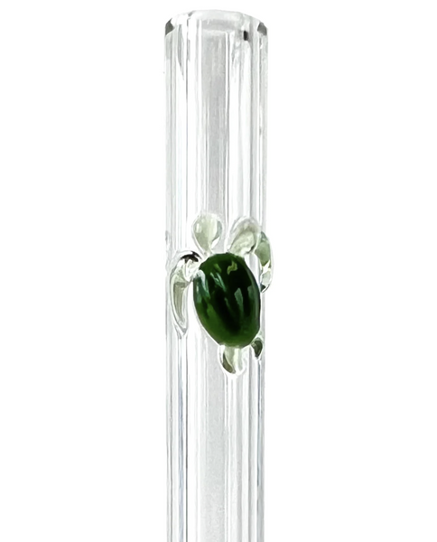 Accented Glass Straws
