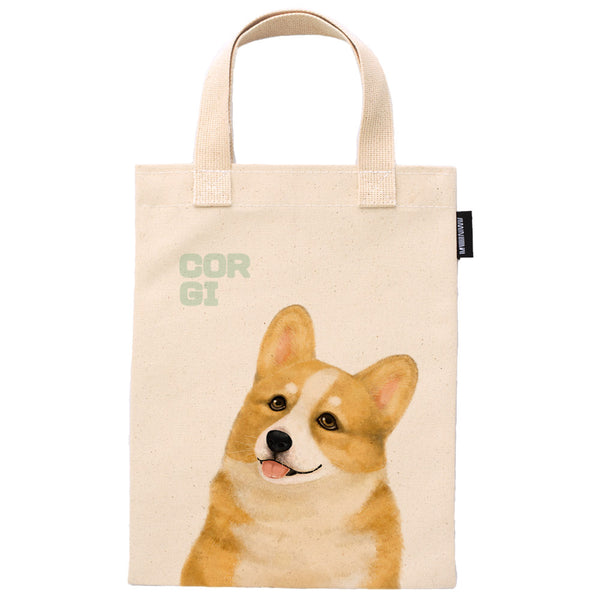 Adorable Pet Canvas Tote Bag / 12 Type /  100% Hand-Made