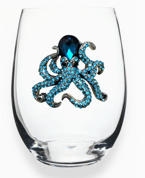 Jeweled Stemless Wine Glass