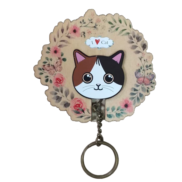 Key House I LOV CAT #ginger cats #tortoiseshell #tabby