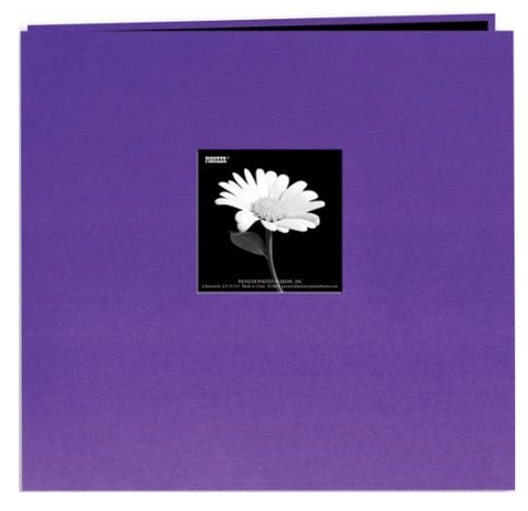 Pioneer 8X8 with CD Pocket Fabric Scrapbook Album/Photo Album/Bright Pink