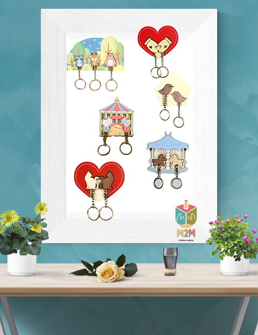 Cute Wooden Key House / Decoration 