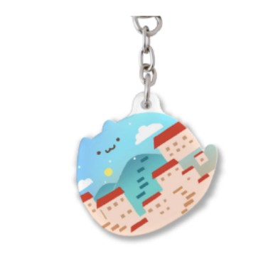 Handy Little Mirror/Mini Mirror Key Chain |