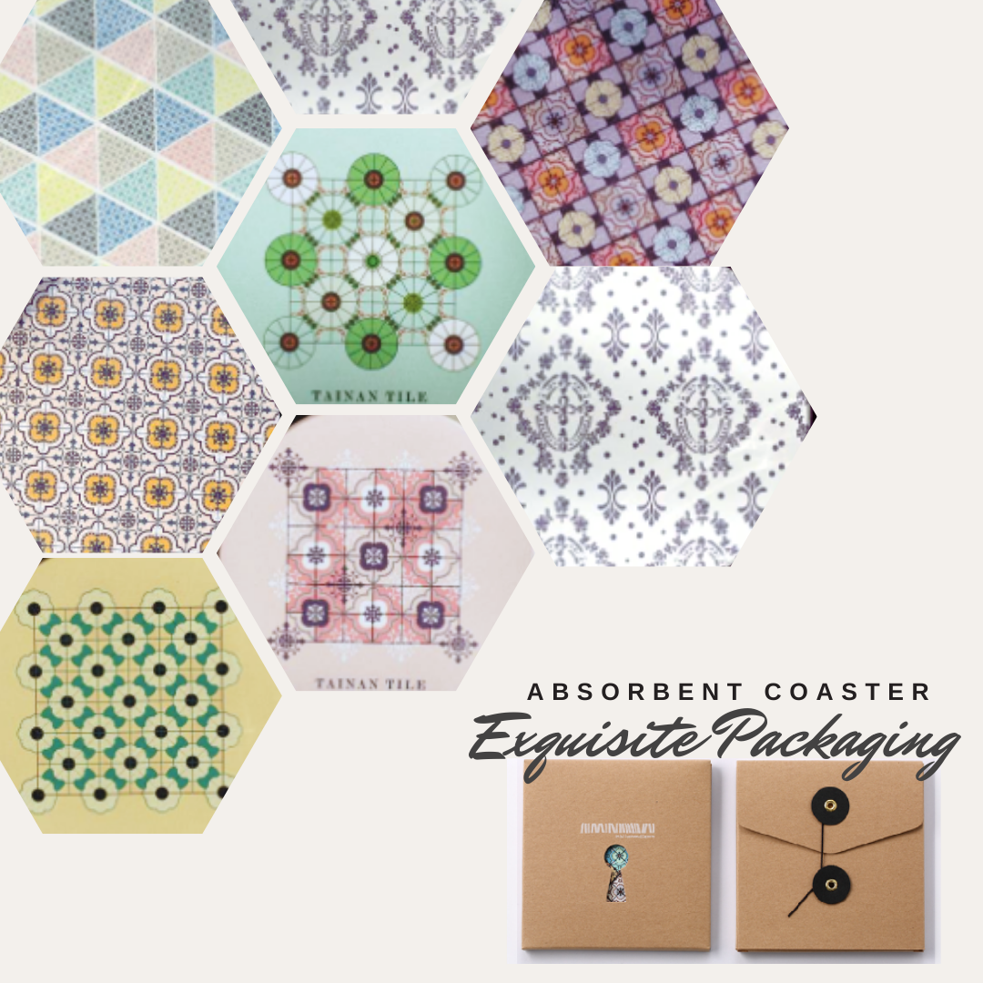 Limited Series / Majolica tile / Absorbent Ceramic Coasters