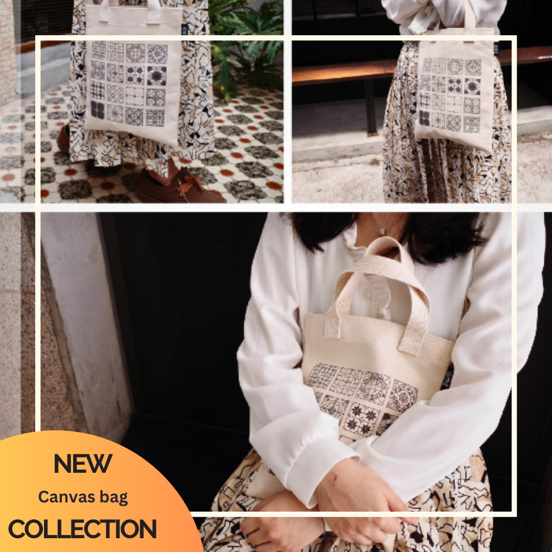 Adorable Pet Canvas Tote Bag / 12 Type /  100% Hand-Made