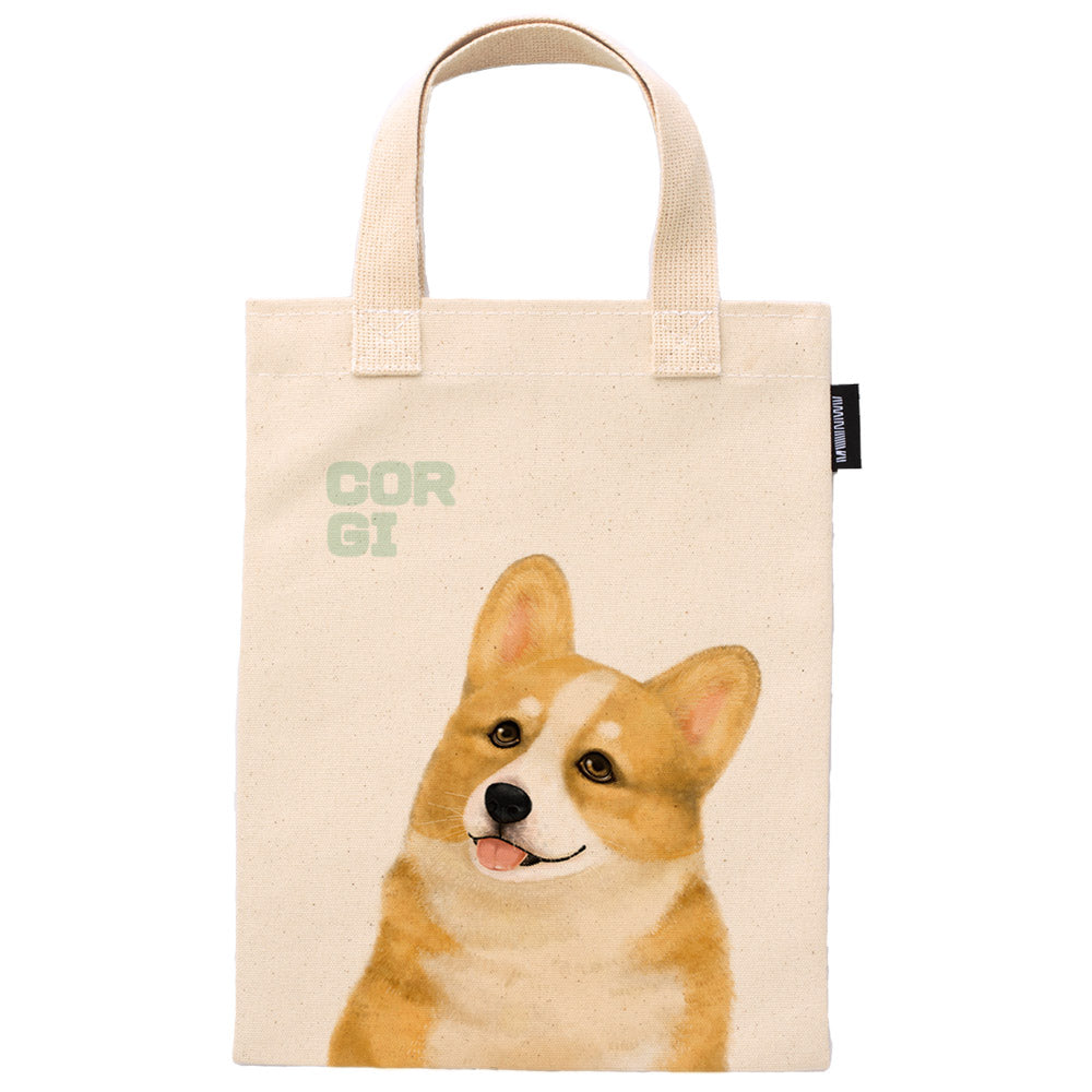 Adorable Pet Canvas Tote Bag / 12 Type /  100% Hand-Made