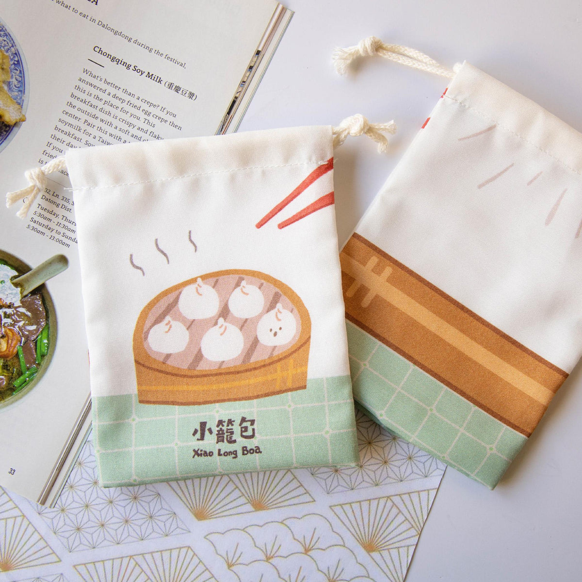 Knickknack Drawstring Bag