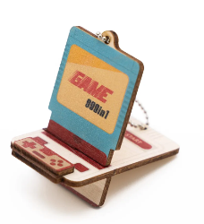 Wooden Key Chain with Phone Holder