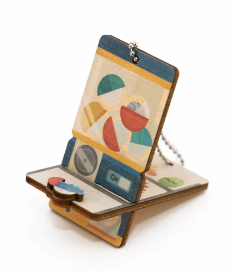 Wooden Key Chain with Phone Holder