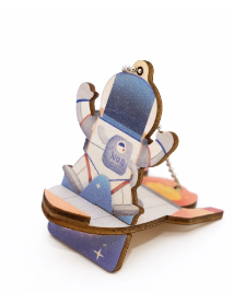 Wooden Key Chain with Phone Holder