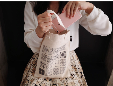 Adorable Pet Canvas Tote Bag / 12 Type /  100% Hand-Made