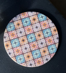 Limited Series / Majolica tile / Absorbent Ceramic Coasters