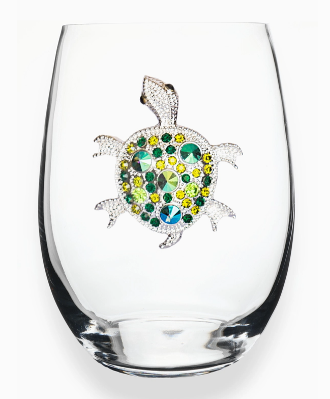 Jeweled Stemless Wine Glass