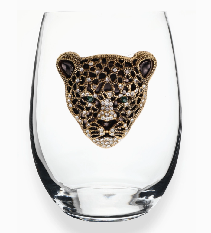 Jeweled Stemless Wine Glass