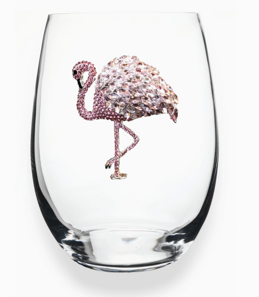 Jeweled Stemless Wine Glass