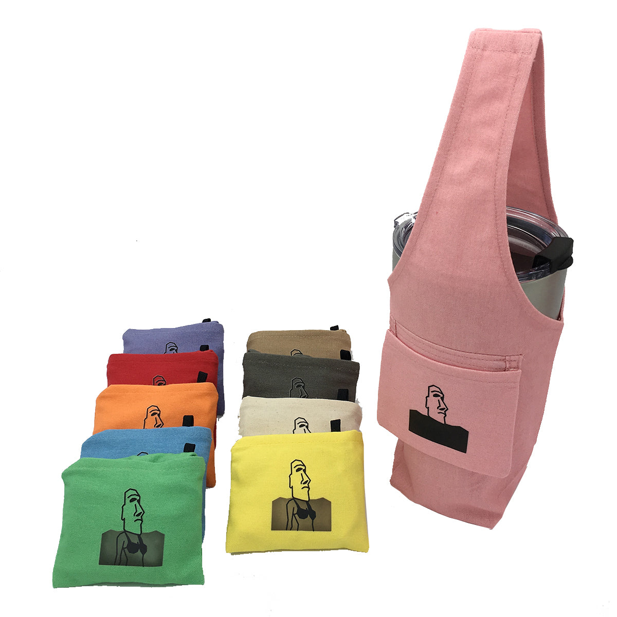 Eco-friendly Reusable Beverage Bag / Cup Holder Color Changing Bag  #Little Witch