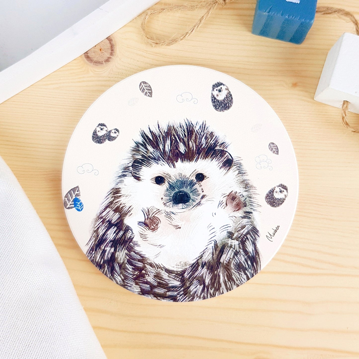 Pet Family Series Ceramic Absorbent Coaster for Drinks