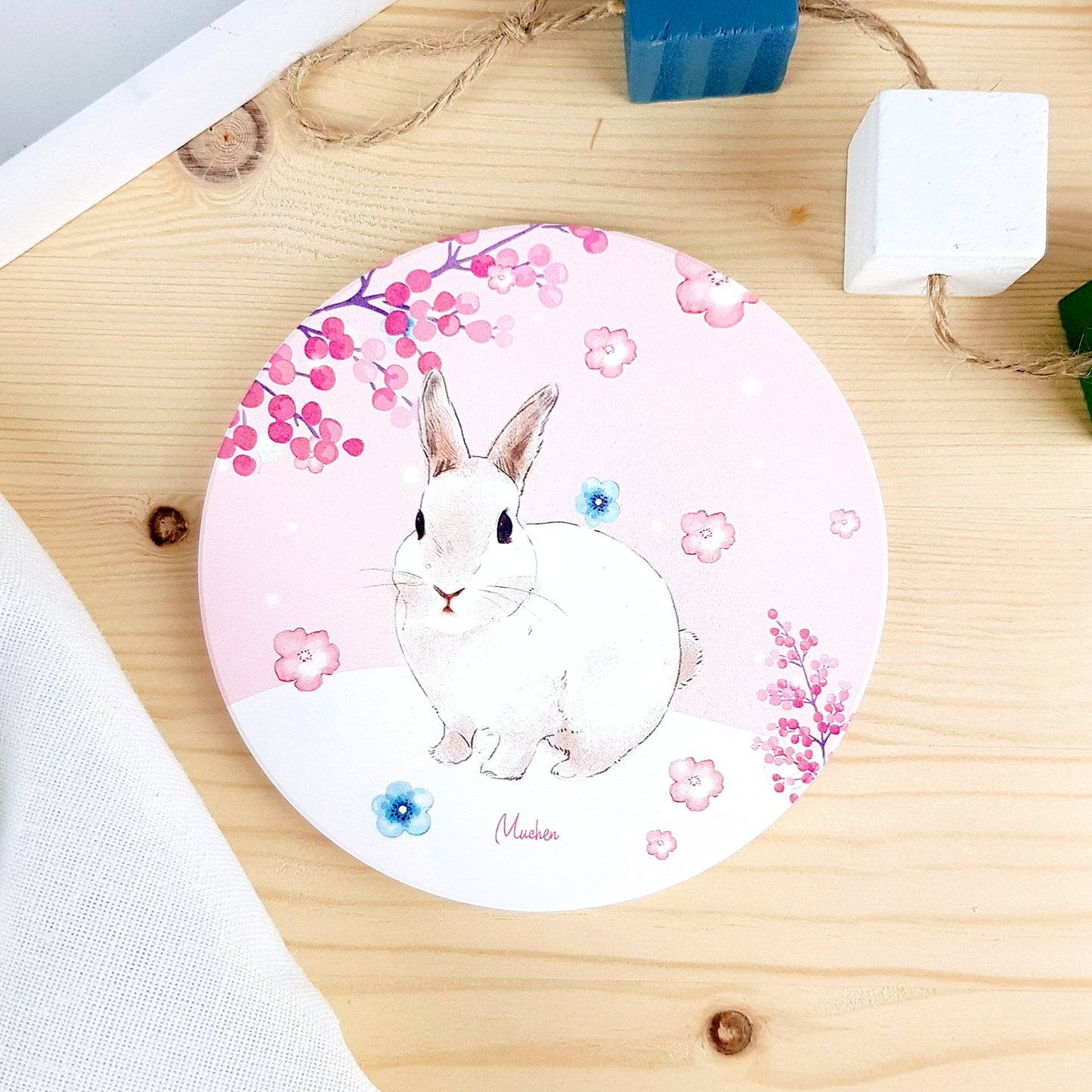 Pet Family Series Ceramic Absorbent Coaster for Drinks