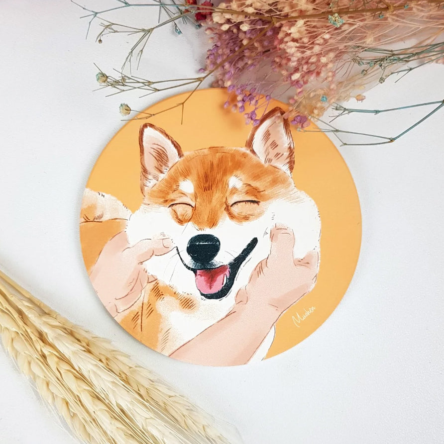 Pet Family Series Ceramic Absorbent Coaster for Drinks