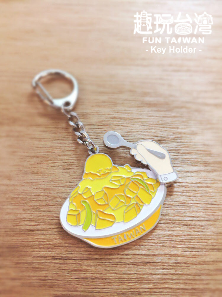 Fun Taiwan Key Holder - Mango Shaved Ice