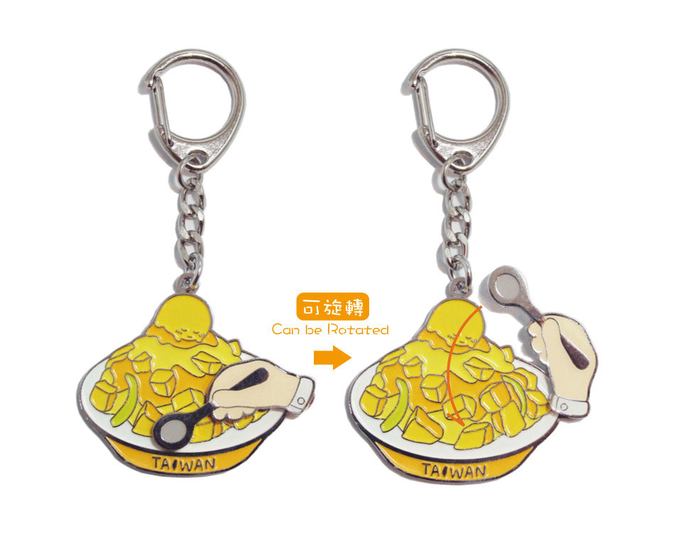 Fun Taiwan Key Holder - Mango Shaved Ice
