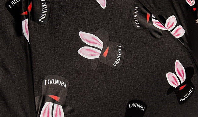 PHANTACi Auto-Open Umbrella - Hat Trick Pattern/ Black