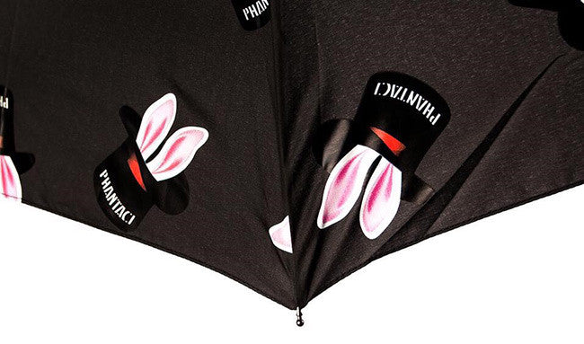 PHANTACi Auto-Open Umbrella - Hat Trick Pattern/ Black