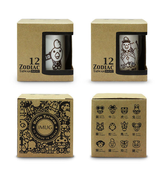 Zodiac Tour Taiwan Mug Set- Rooster