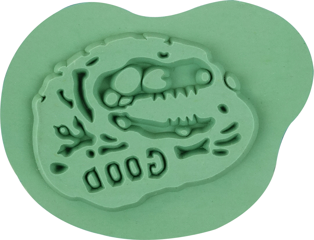 DIY Seal Postcard Dinosaur