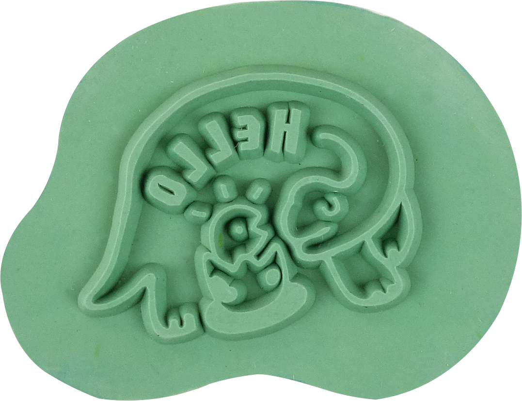 DIY Seal Postcard Dinosaur