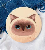 Pet Family Series Ceramic Absorbent Coaster for Drinks