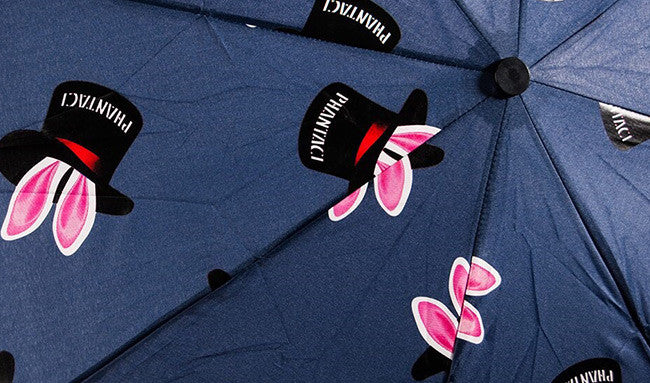 PHANTACi Auto-Open Umbrella - Hat Trick Pattern/ Blue