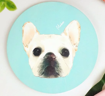 Pet Family Series Ceramic Absorbent Coaster for Drinks