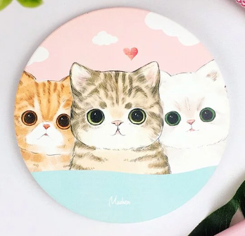 Pet Family Series Ceramic Absorbent Coaster for Drinks