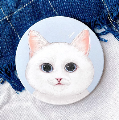 Pet Family Series Ceramic Absorbent Coaster for Drinks