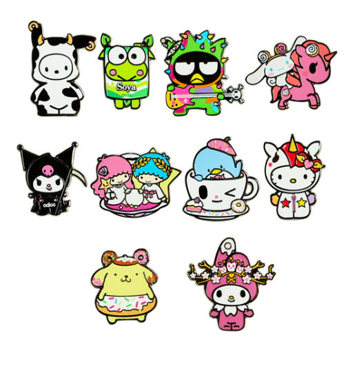 tokidoki x Hello Kitty and Friends Enamel Pin Blind Box