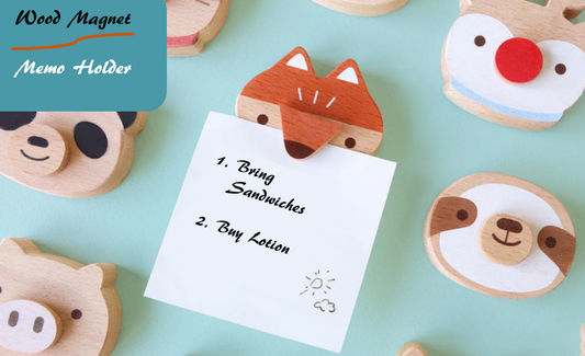 Wooden Magnetic Memo Holder