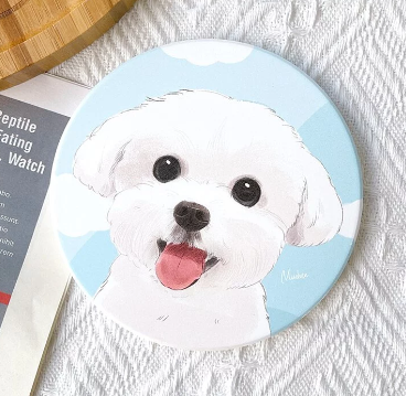 Pet Family Series Ceramic Absorbent Coaster for Drinks