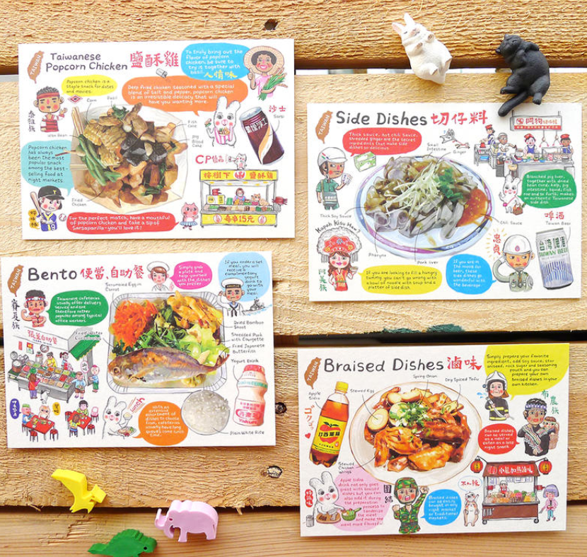 Foodie Taiwanese Food PostCard | All Types