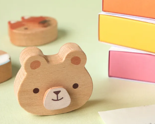 Wooden Magnetic Memo Holder