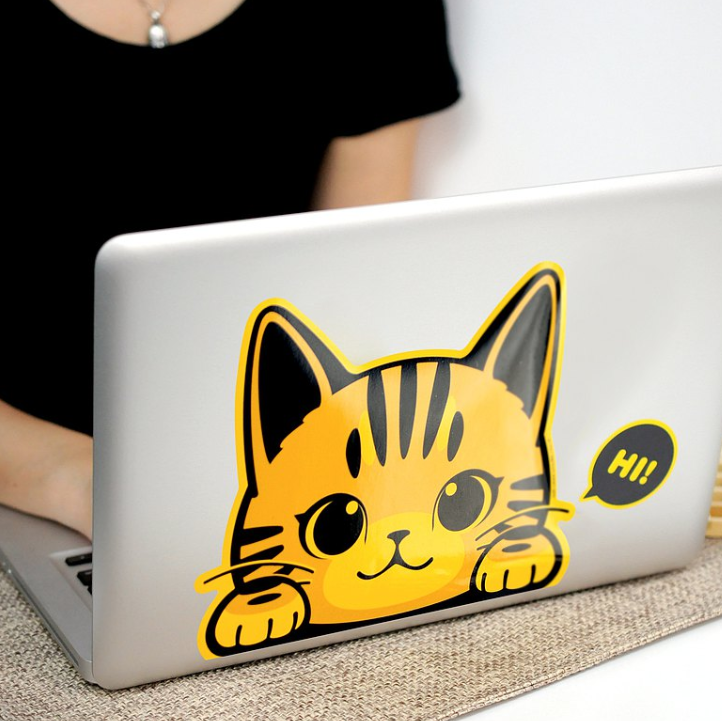 Vitality Creative Cat (Car) Series Stickers | All Seven Types | Waterproof and Sunscreen