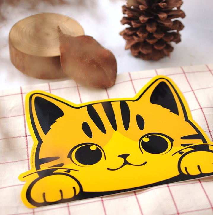 Vitality Creative Cat (Car) Series Stickers | All Seven Types | Waterproof and Sunscreen