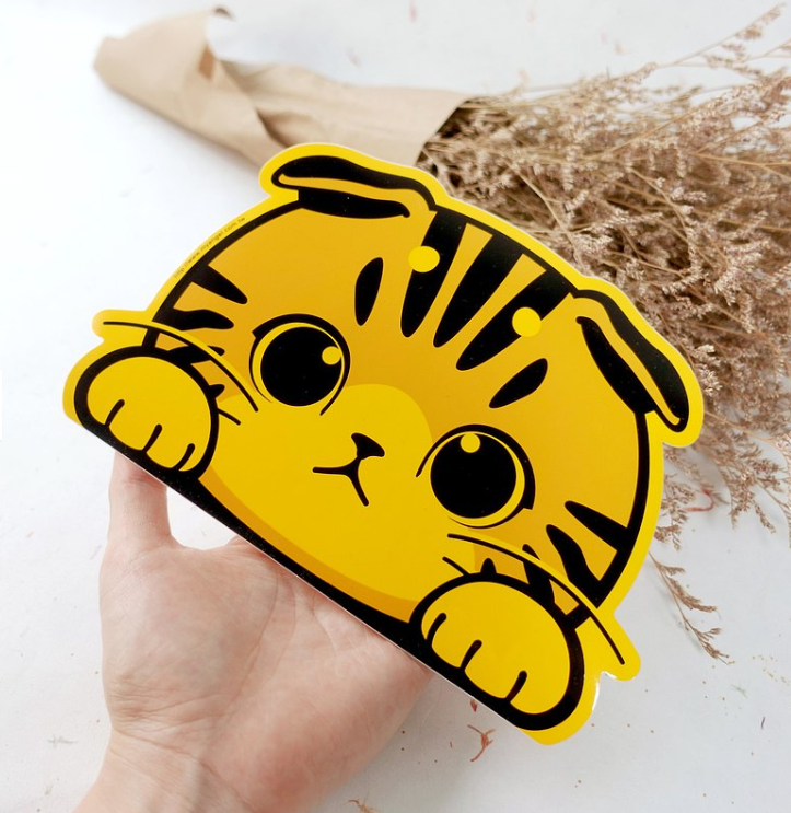 Vitality Creative Cat (Car) Series Stickers | All Seven Types | Waterproof and Sunscreen