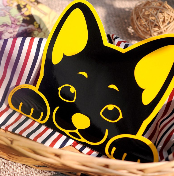 Vitality Creative Dog (Car) Series Stickers | All Twelve Types | Waterproof and Sunscreen