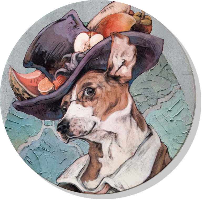 Hsu Jose Pet Series Absorbent Ceramic Coaster