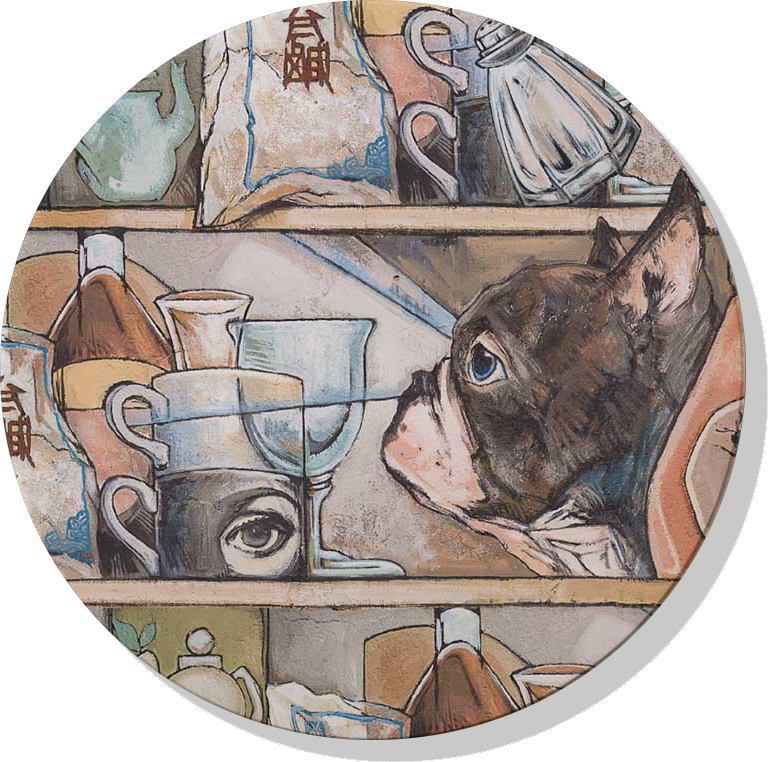 Hsu Jose Pet Series Absorbent Ceramic Coaster