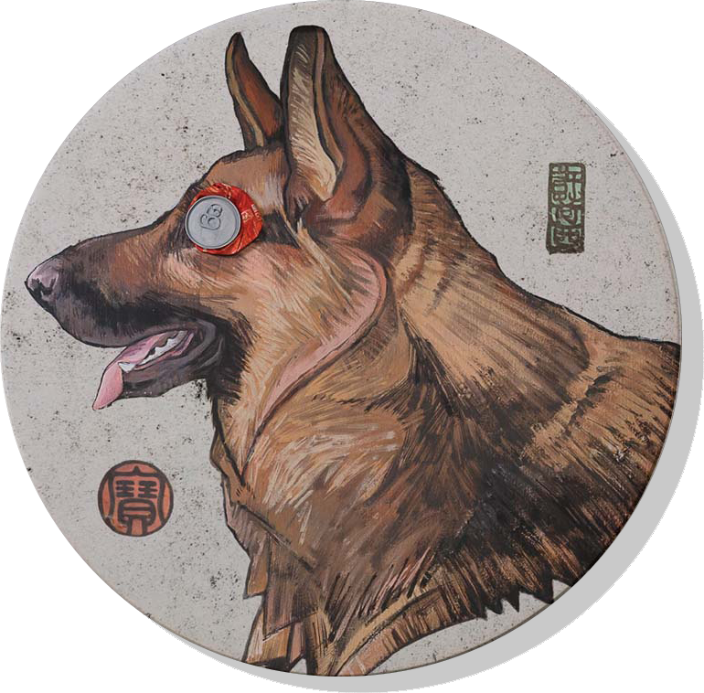 Hsu Jose Pet Series Absorbent Ceramic Coaster