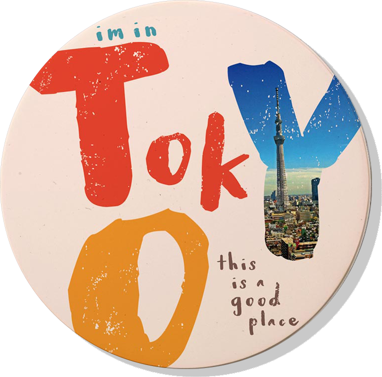 Tokyo Limited Series Absorbent Ceramic Coasters