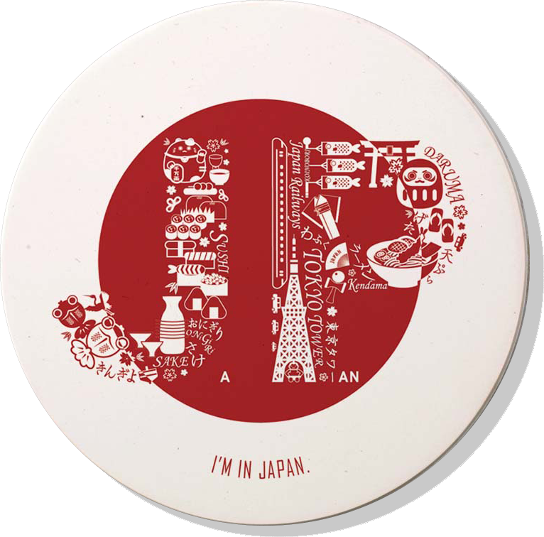 Tokyo Limited Series Absorbent Ceramic Coasters